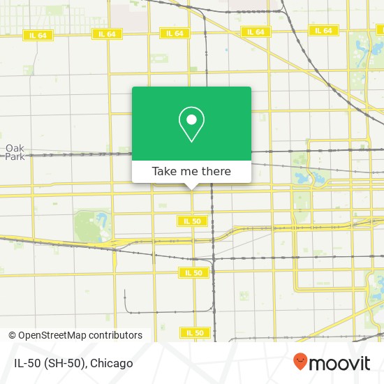 Mapa de IL-50 (SH-50), Chicago, <B>IL< / B> 60644