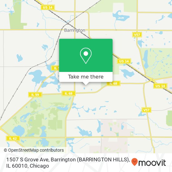 Mapa de 1507 S Grove Ave, Barrington (BARRINGTON HILLS), IL 60010