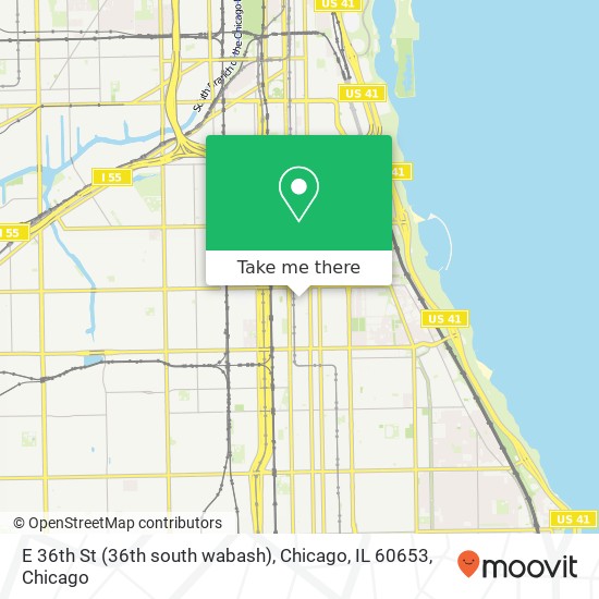 E 36th St (36th south wabash), Chicago, IL 60653 map