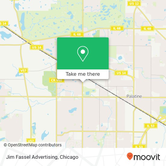 Mapa de Jim Fassel Advertising, 345 N Quentin Rd