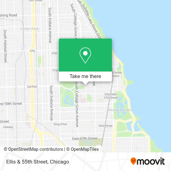 Ellis & 55th Street map