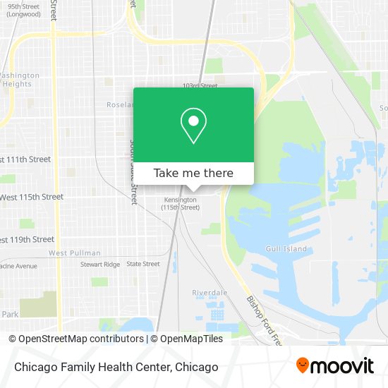Mapa de Chicago Family Health Center