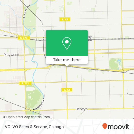 Mapa de VOLVO Sales & Service, 1140 Garfield St