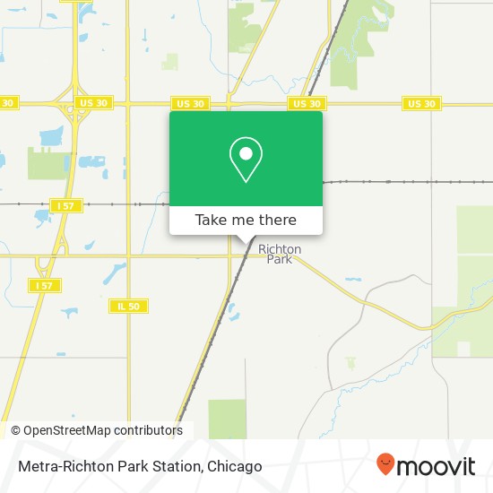 Mapa de Metra-Richton Park Station