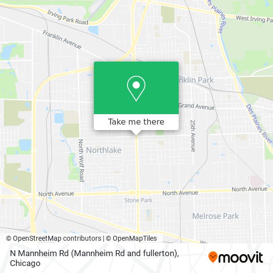 N Mannheim Rd (Mannheim Rd and fullerton) map