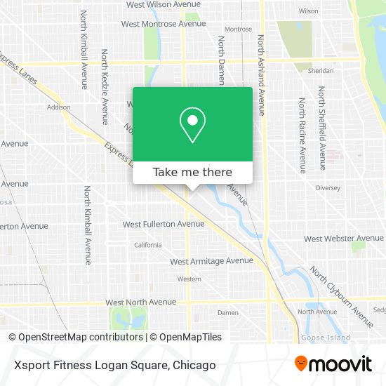 Xsport Fitness Logan Square map
