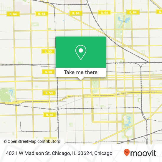 Mapa de 4021 W Madison St, Chicago, IL 60624