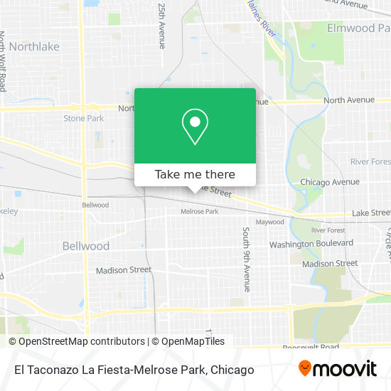 El Taconazo La Fiesta-Melrose Park map