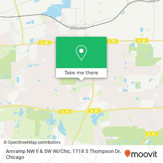 Mapa de Amramp NW Il & SW Wi / Chic, 1718 S Thompson Dr