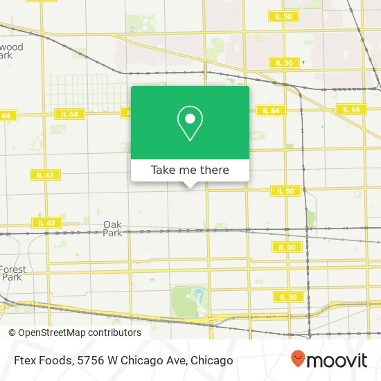 Ftex Foods, 5756 W Chicago Ave map