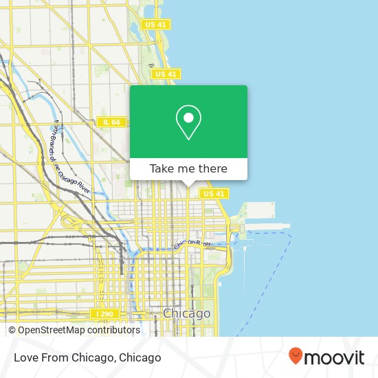 Mapa de Love From Chicago, 875 N Michigan Ave