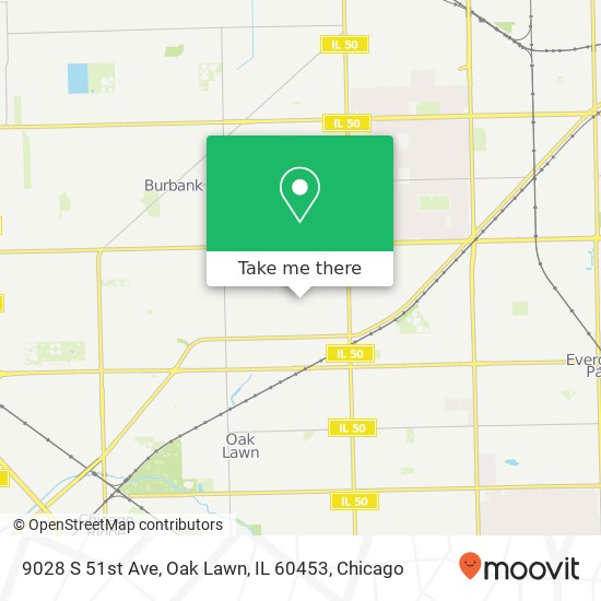 9028 S 51st Ave, Oak Lawn, IL 60453 map