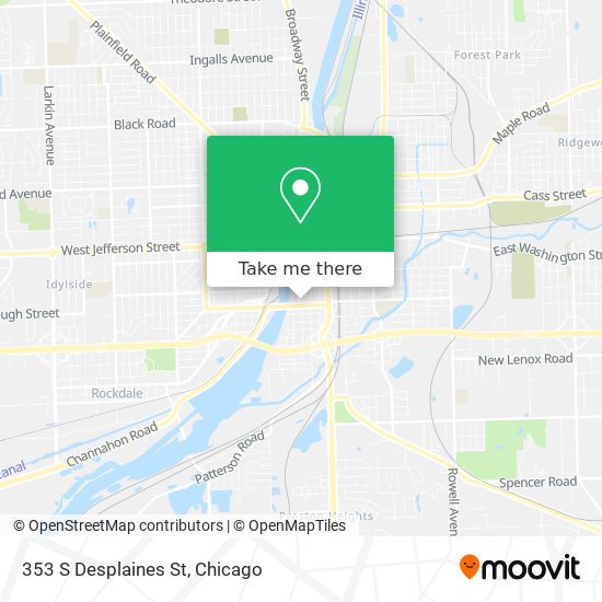 Mapa de 353 S Desplaines St