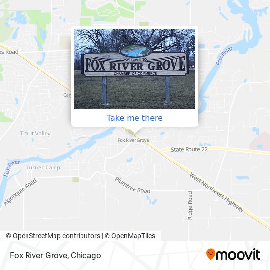 Mapa de Fox River Grove