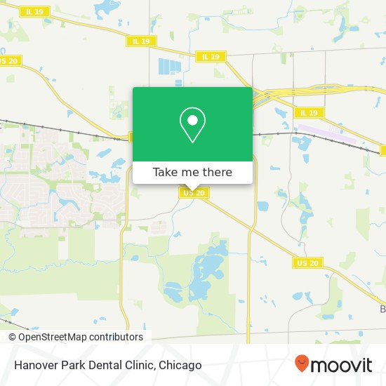 Mapa de Hanover Park Dental Clinic, 1098 E Lake St