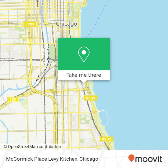 Mapa de McCormick Place Levy Kitchen
