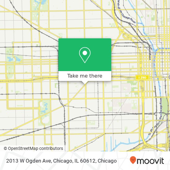 Mapa de 2013 W Ogden Ave, Chicago, IL 60612