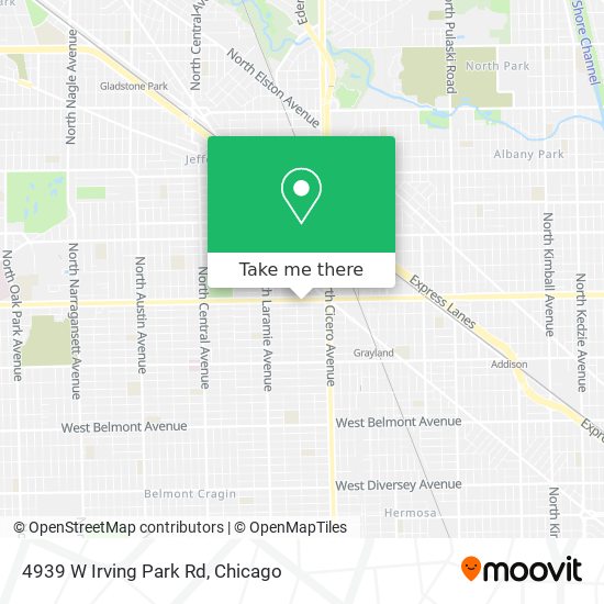 Mapa de 4939 W Irving Park Rd