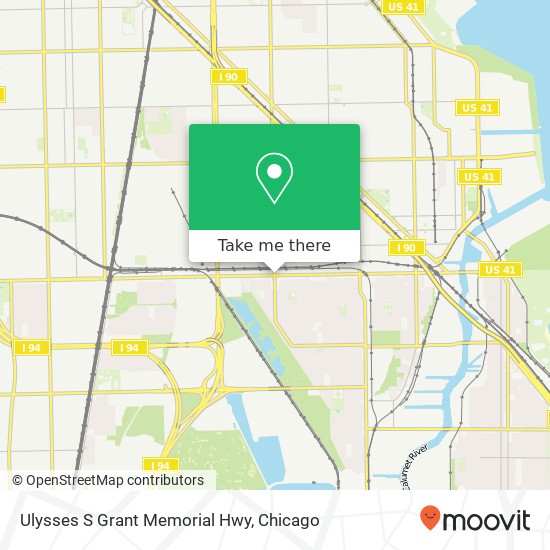 Ulysses S Grant Memorial Hwy, Chicago, IL 60617 map