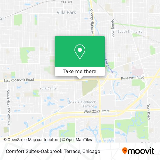 Mapa de Comfort Suites-Oakbrook Terrace