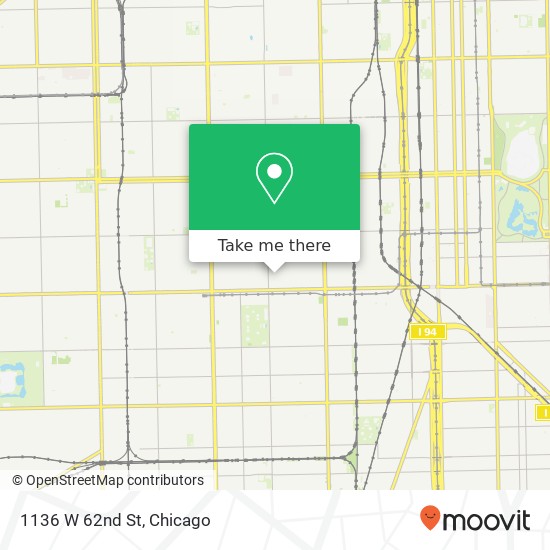 Mapa de 1136 W 62nd St, Chicago, IL 60621