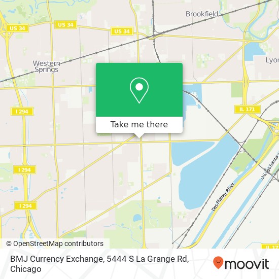 BMJ Currency Exchange, 5444 S La Grange Rd map