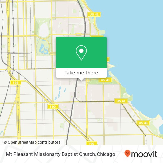 Mt Pleasant Missionarty Baptist Church, 6614 S Blackstone Ave map