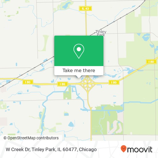 W Creek Dr, Tinley Park, IL 60477 map