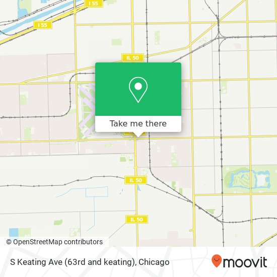 S Keating Ave (63rd and keating) map