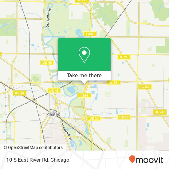 10 S East River Rd, Des Plaines, IL 60016 map