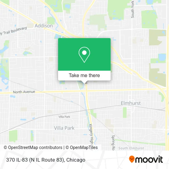 370 IL-83 (N IL Route 83) map