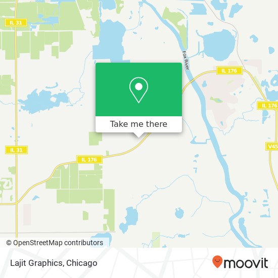 Mapa de Lajit Graphics, 2520 IL Route 176