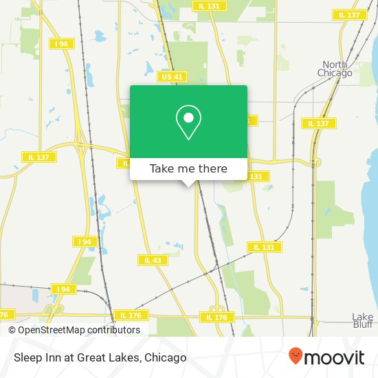 Mapa de Sleep Inn at Great Lakes, 3250 Bittersweet Ave
