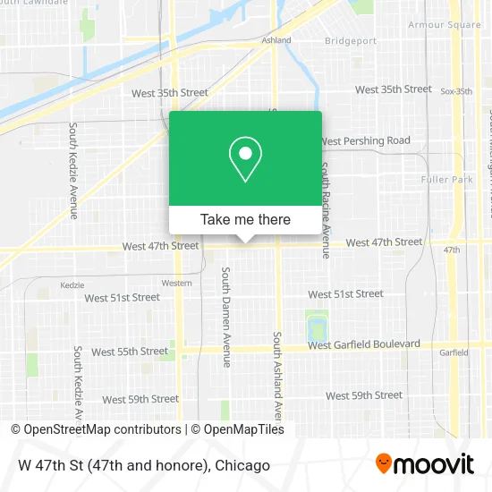 Mapa de W 47th St (47th and honore)