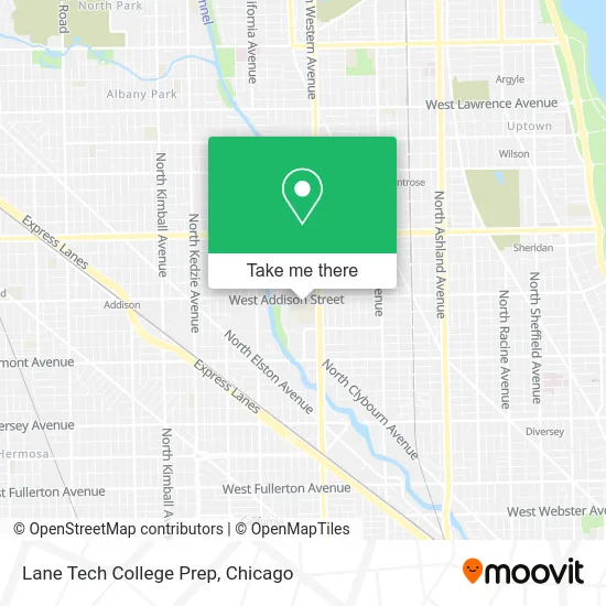 Lane Tech College Prep map