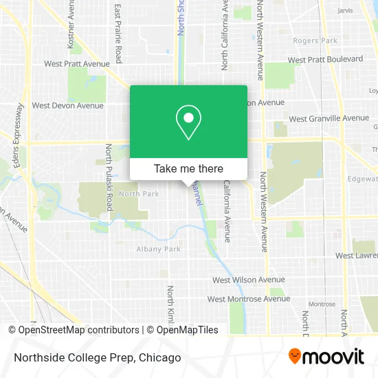 Northside College Prep map