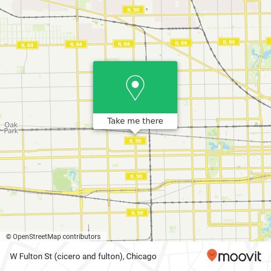 Mapa de W Fulton St (cicero and fulton), Chicago, IL 60644