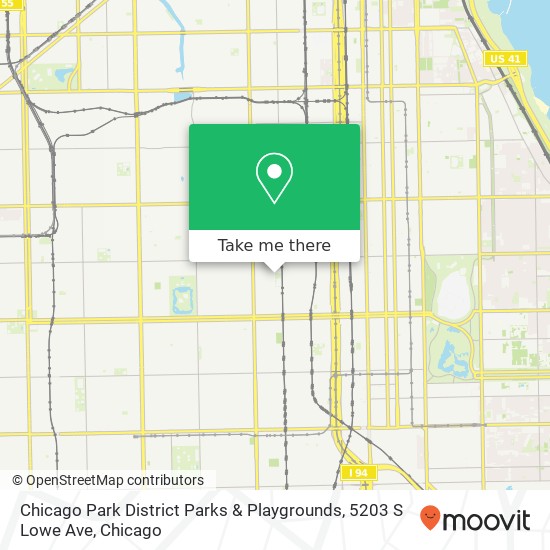 Chicago Park District Parks & Playgrounds, 5203 S Lowe Ave map