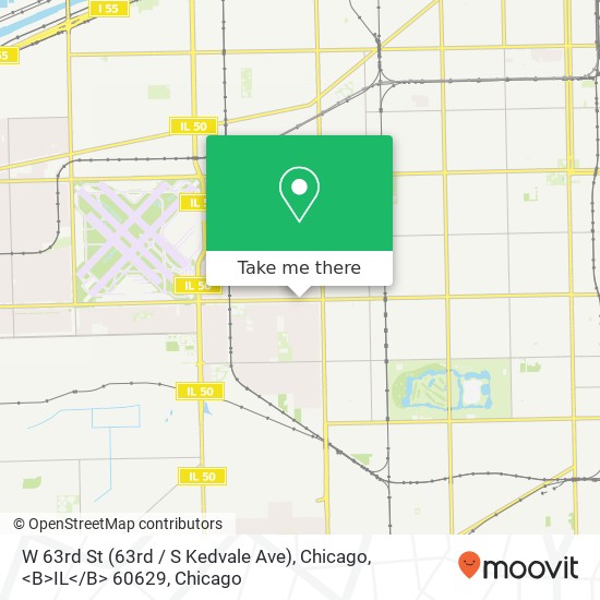 W 63rd St (63rd / S Kedvale Ave), Chicago, <B>IL< / B> 60629 map
