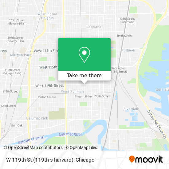 W 119th St (119th s harvard) map