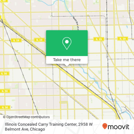 Mapa de Illinois Concealed Carry Training Center, 2958 W Belmont Ave
