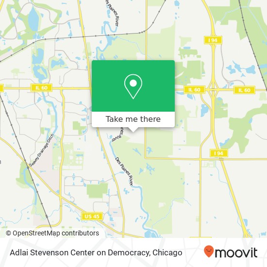 Adlai Stevenson Center on Democracy map