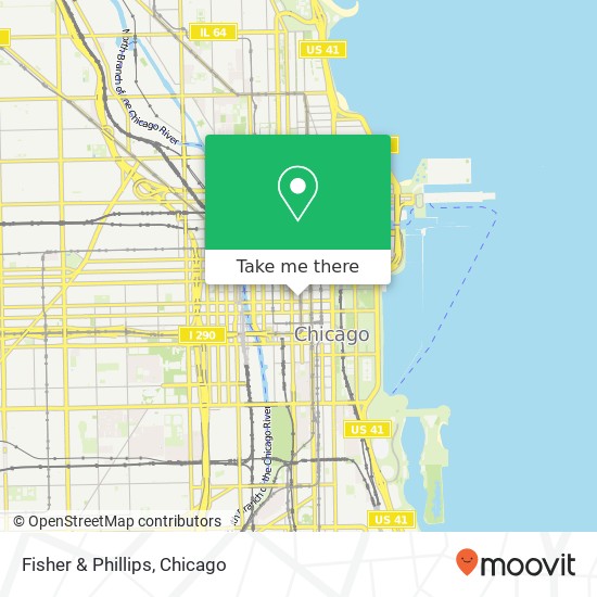 Mapa de Fisher & Phillips, 140 S Dearborn St