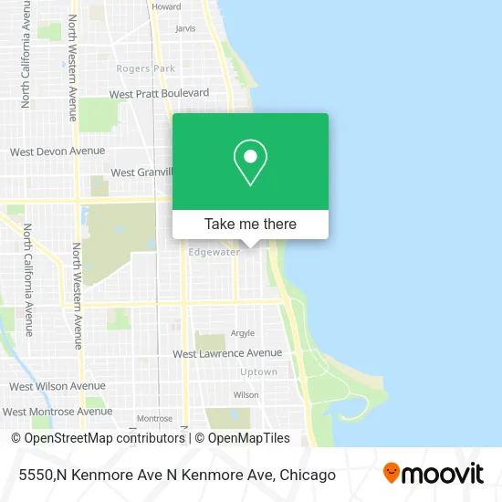 5550,N Kenmore Ave N Kenmore Ave map