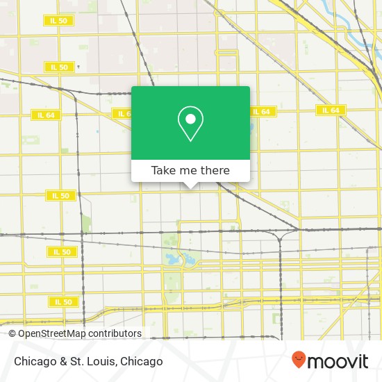 Mapa de Chicago & St. Louis