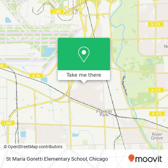 St Maria Goretti Elementary School, 10050 Ivanhoe Ave map