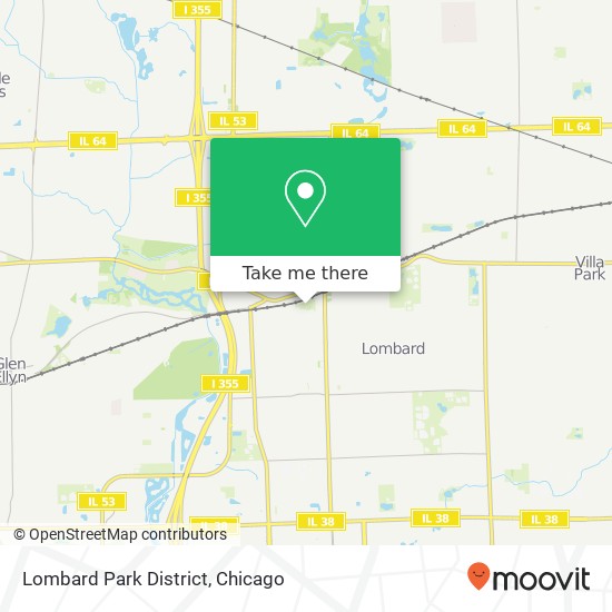Lombard Park District, 227 W Parkside Ave map