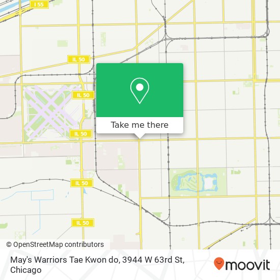 Mapa de May's Warriors Tae Kwon do, 3944 W 63rd St