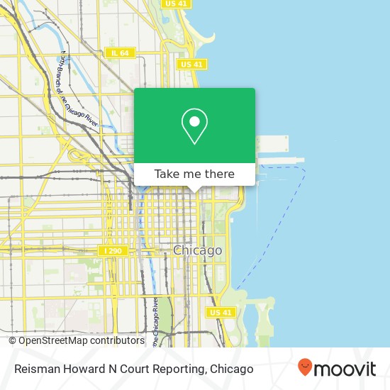 Reisman Howard N Court Reporting, 180 N Michigan Ave map