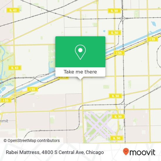 Mapa de Rabei Mattress, 4800 S Central Ave